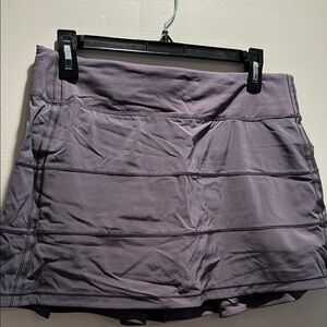 lululemon athletica Purple Gray Pace Rival Mini Skirt 8 Tall
